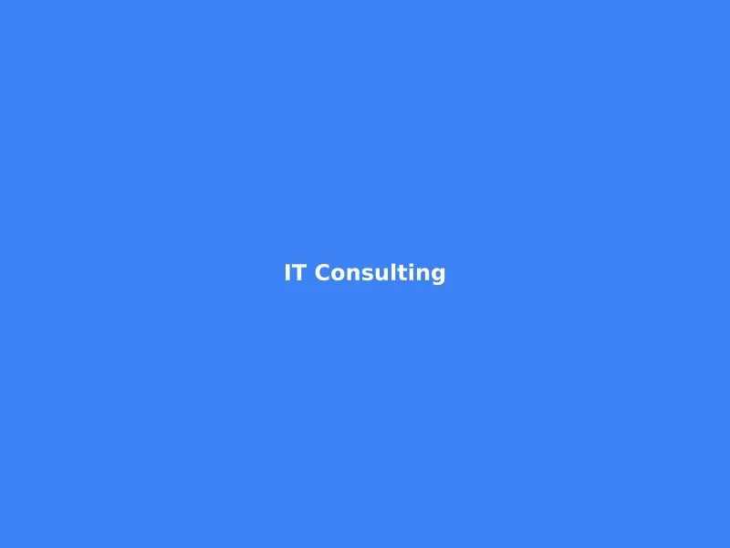 IT Consulting